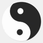 Ying Yang Vredesteken Sticker (Voorkant)