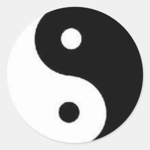 Ying Yang Vredesteken Sticker