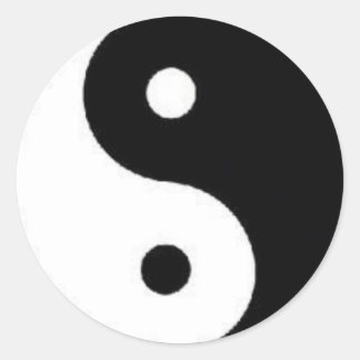 Ying Yang Vredesteken Sticker