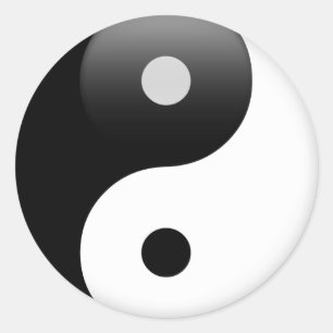 Ying Yang - Yin en Yang Taoism Ronde Sticker