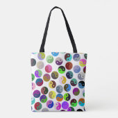 Ying Yang Yoga Fitness Canvas tas (Achterkant)