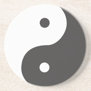 Ying Yang Zandsteen Onderzetter