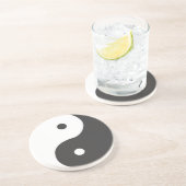 Ying Yang Zandsteen Onderzetter (Zijkant)