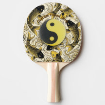 Ying Yang, Zen Tafeltennis Bal, Koi Vis, Aziatisch