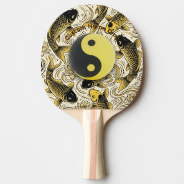 Ying Yang, Zen Tafeltennis Bal, Koi Vis, Aziatisch Tafeltennisbatje