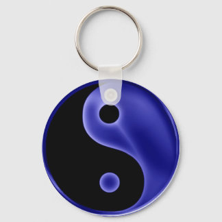 YingYang-blauw Sleutelhanger