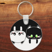 YingYang Cats Sleutelhanger (Voorkant)
