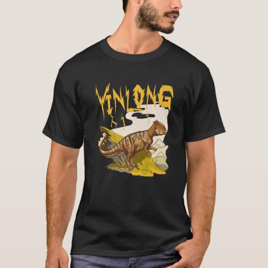Yinlong - Dino Lover Dinosaur Identification Premi T-shirt (Voorkant)
