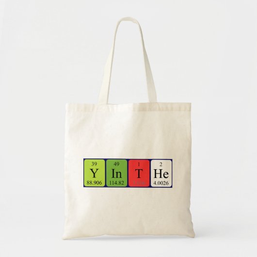 Yinthe Periodic Table Name canvas tas (Voorkant)