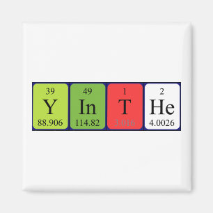 Yinthe periodieke table name magnet