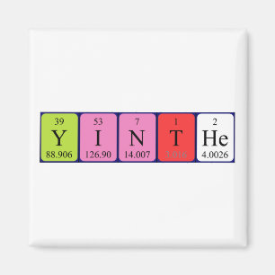 Yinthe periodieke table name magnet