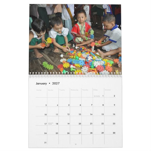 Yinthway Foundation Agenda 2012 Kalender (Jan 2027)