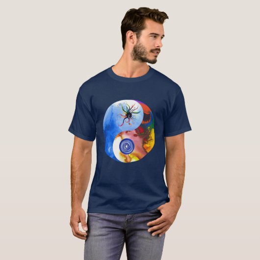 YinYang Archangel Luci Michael tshirt (Voorkant volledig)