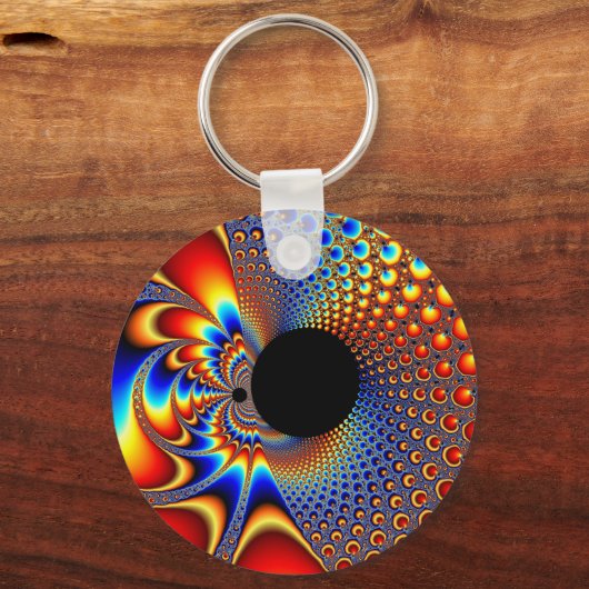 YinYang Big Bang - Fractal Sleutelhanger (Voorkant)