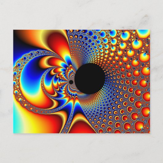 YinYang BigBang - Fractal Briefkaart (Voorkant)