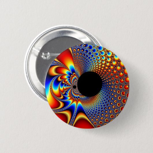 YinYang BigBang - Fractal Button (Voorkant /achterkant)