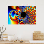 YinYang BigBang - Fractal Poster (Keuken)