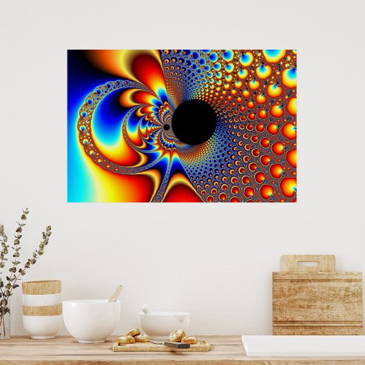 YinYang BigBang - Fractal Poster (Keuken)