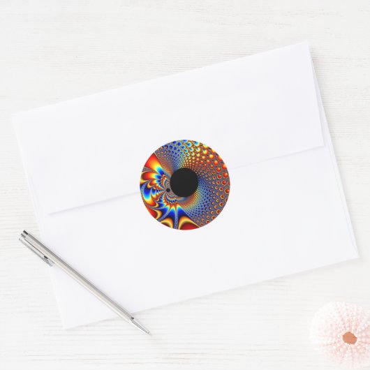 YinYang BigBang - Fractal Sticker (Envelop)