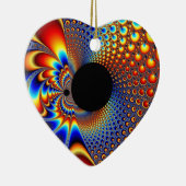 YinYang BigBang-kerstfractal Keramisch Ornament (Rechts)