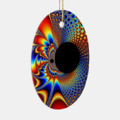 YinYang BigBang-kerstfractal Keramisch Ornament (Rechts)