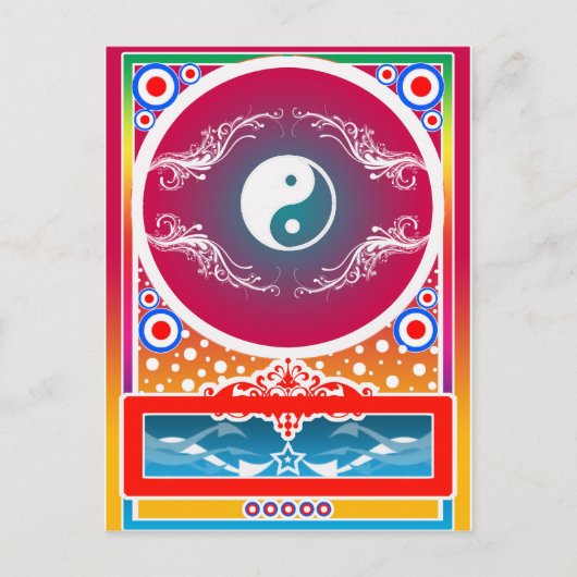 yinyang briefkaart (Voorkant)