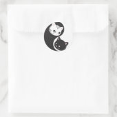 YinYang Buttonnen en Ninji Ronde Sticker (Tas)