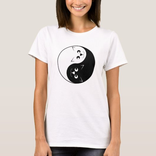 YinYang Cats T-shirt (Voorkant)