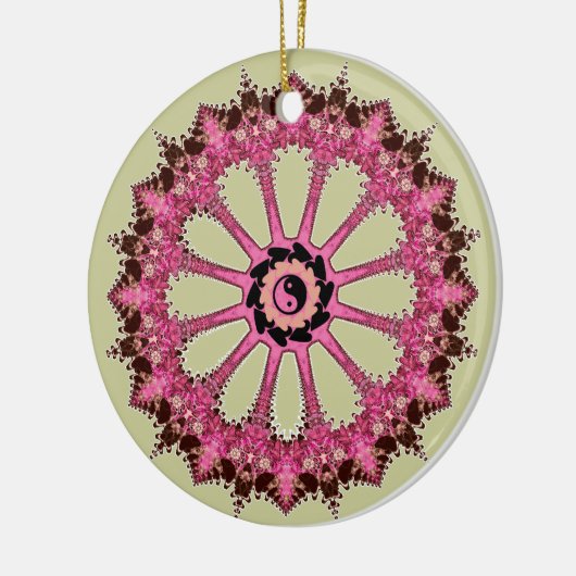 YinYang Feng Shui Lace Round Ornament (Links)