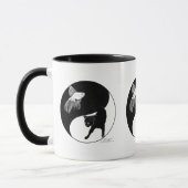 YinYang Fish and Cat - Mok met 3 afbeeldingen (Links)
