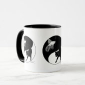 YinYang Fish and Cat - Mok met 3 afbeeldingen (Voorkant links)