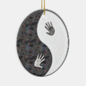 yinyang handen keramisch ornament (Rechts)