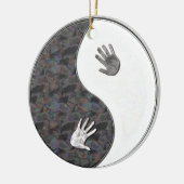 yinyang handen keramisch ornament (Links)