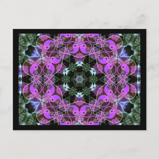 YinYang Hexagon Briefkaart (Voorkant)