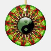 YinYang Mexican Sun flower Ceramic Ornament (Voorkant)