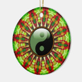 YinYang Mexican Sun flower Ceramic Ornament (Links)