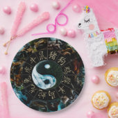 YinYang Paper Plate Papieren Bordje (Feest)