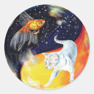 Yinyang Ronde Sticker