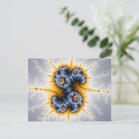 Yinyang Twister - Fractal Briefkaart (Staand voorkant)