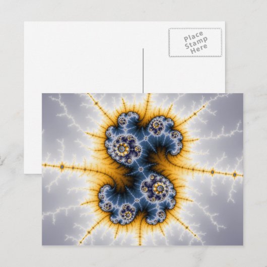 Yinyang Twister - Fractal Briefkaart (Voorkant / Achterkant)