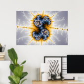 Yinyang Twister - Fractal Poster (Thuiskantoor)