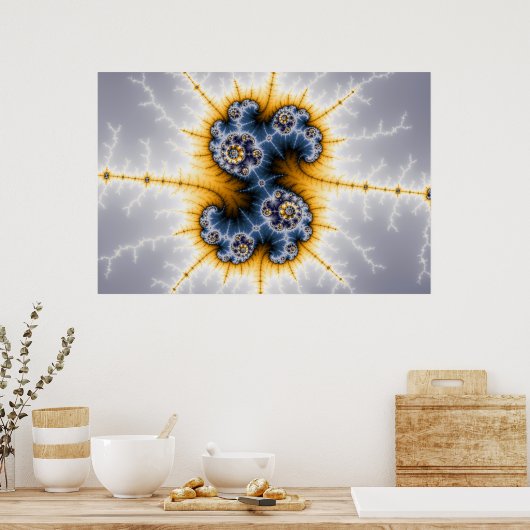 Yinyang Twister - Fractal Poster (Keuken)