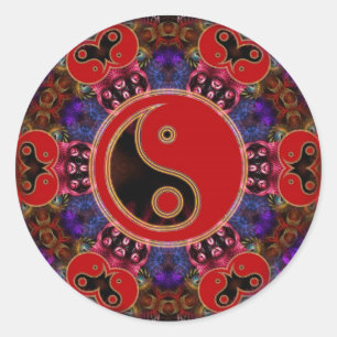 YinYang Wijsheid Sticker