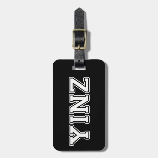 Yinz Bagagelabel (Voorkant verticaal)