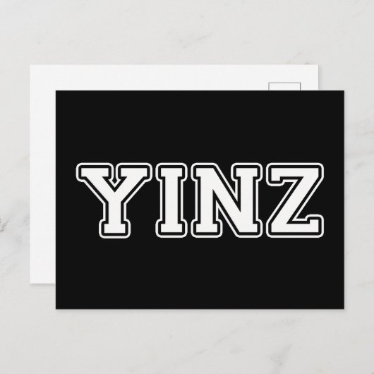 Yinz Briefkaart (Voorkant / Achterkant)