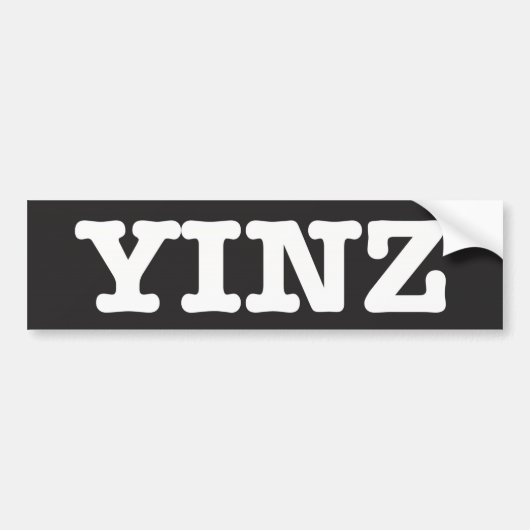Yinz - bumpersticker (Voorkant)