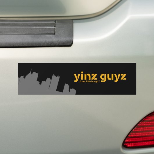 Yinz guyz bumpersticker (Op auto)