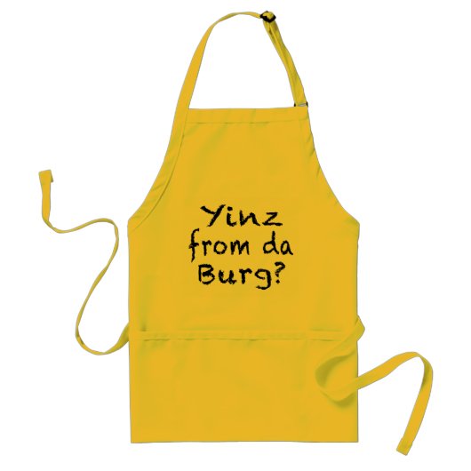 YINZ PITTSBURGH APRON STANDAARD SCHORT (Voorkant)