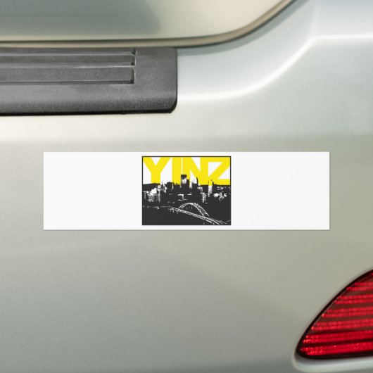 Yinz Pittsburgh Bumpersticker (Op auto)