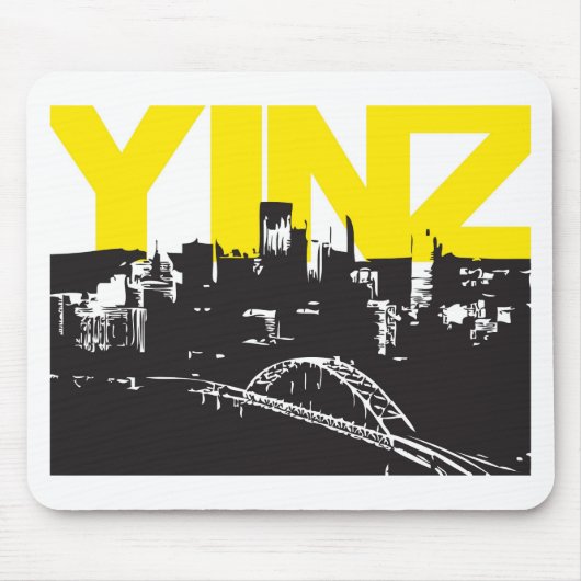 Yinz Pittsburgh Muismat (Voorkant)